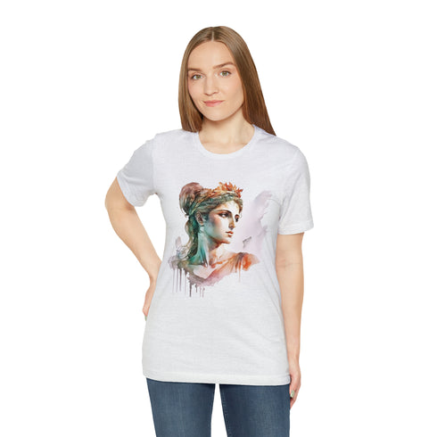 Greecian Goddess in Watercolor - Short Sleeve Tee
